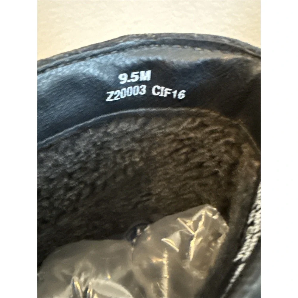 b.o.c Women's Black Suede Fleece Lined Booties‎ Size-9.5